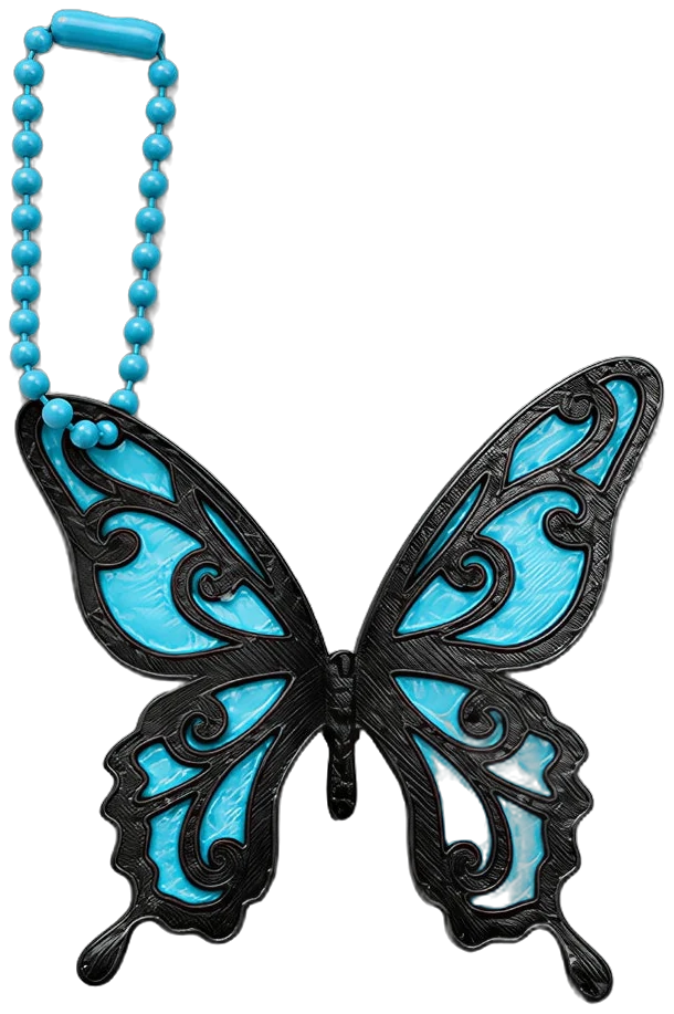 Butterfly Keyring