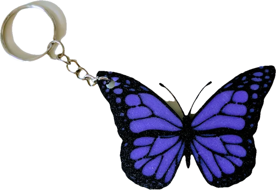 Butterfly Keyring — bendy toy