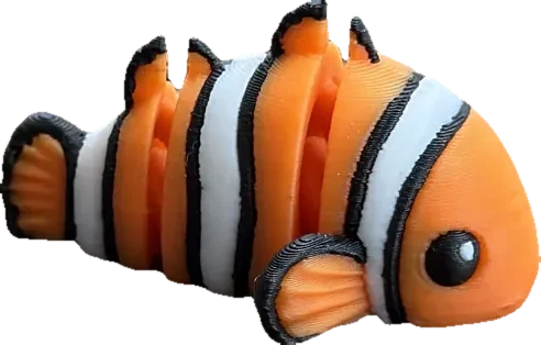 Clownfish — bendy toy