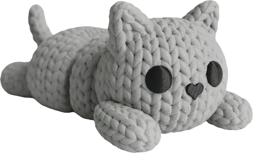Flexi Knitted Kitty — bendy toy
