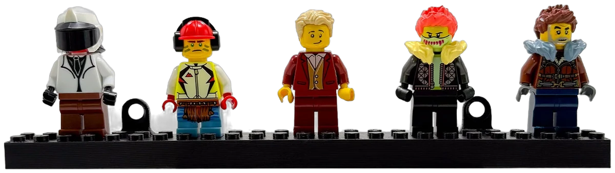 Minifigure Wall Mount (set of 3), LEGO® Compatible