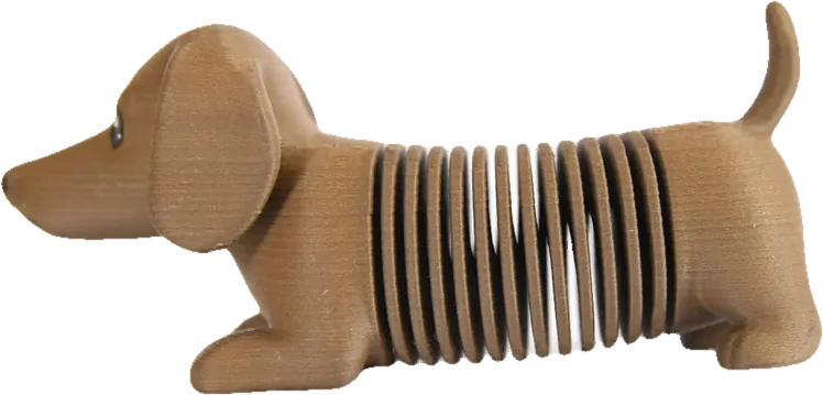 Sausage Dog Spring Toy — bendy toy