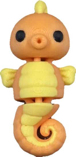 Seahorse — bendy toy