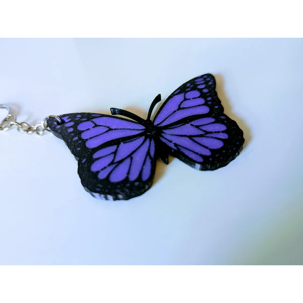Butterfly Keyring — close up