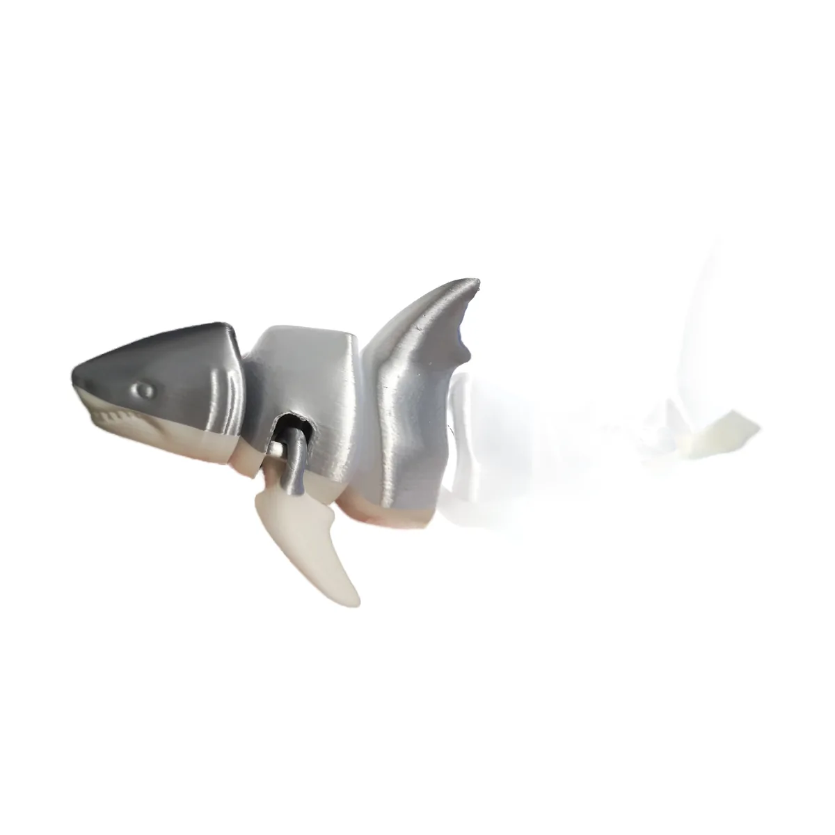 Articulated Great White — close up