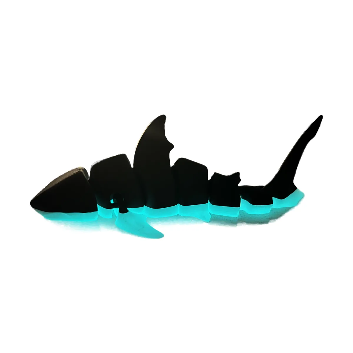 Articulated Great White — close up