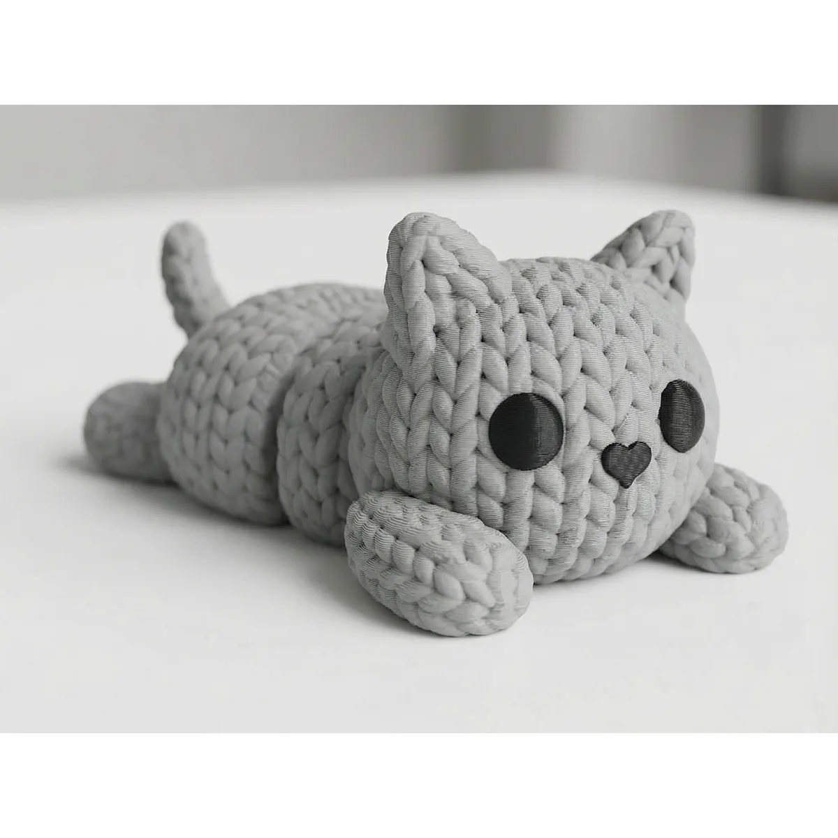 Flexi Knitted Kitty — close up