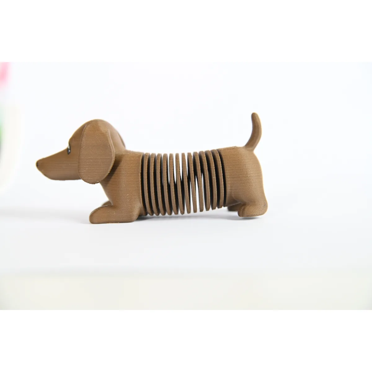 Sausage Dog Spring Toy — our photo of the real toy