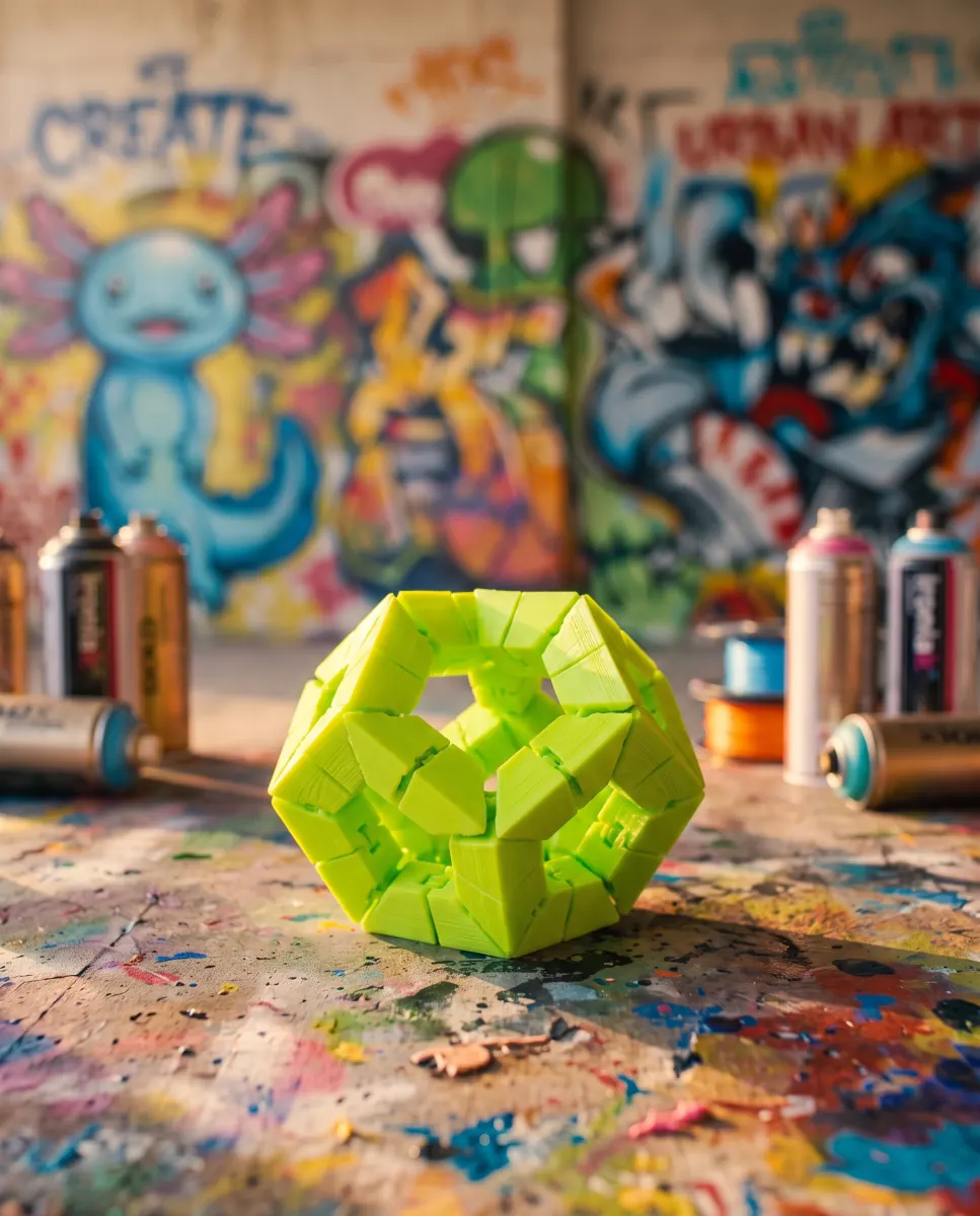 Clicky Cube — Toxic Lime