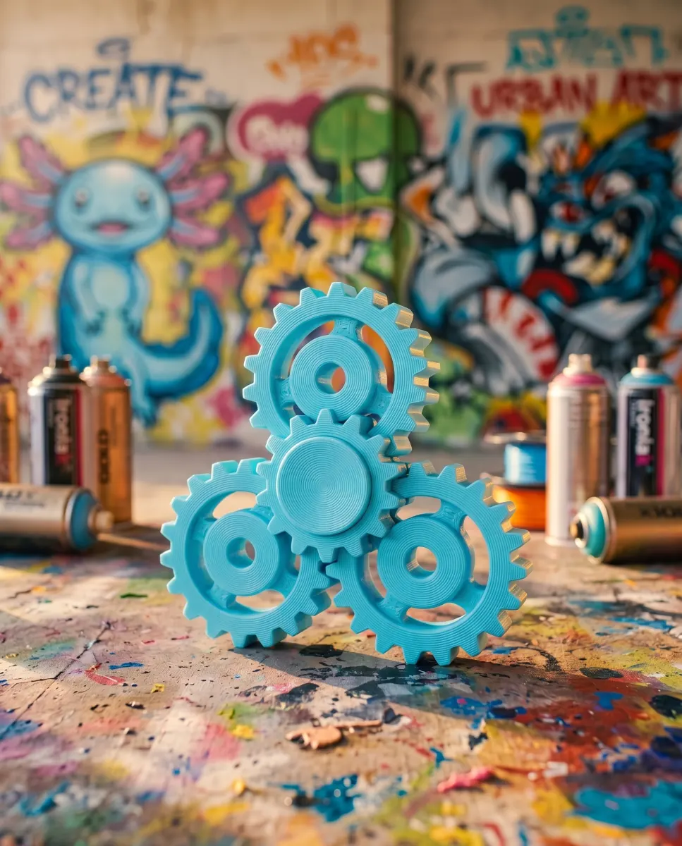 Gear Spinner — our photo of the real toy