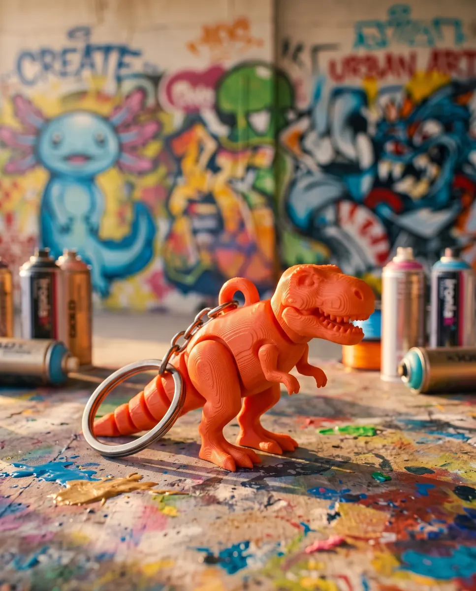 Mini Rex Keychain — our photo of the real toy